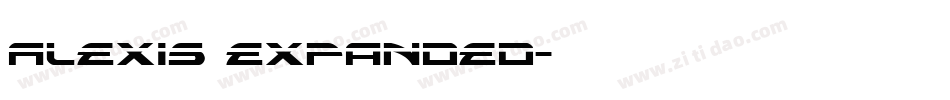 Alexis Expanded字体转换